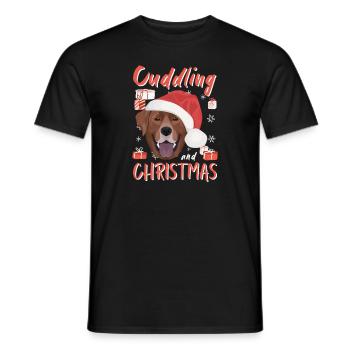 Joyeux Noël Labrador - T-shirt homme - noir - Devant - AI Model Male 178 light (178cm)