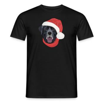 Joyeux Noël Labrador - T-shirt homme - noir - Devant - AI Model Male 178 light (178cm)