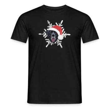 Joyeux Noël Labrador - T-shirt homme - noir - Devant - AI Model Male 178 light (178cm)