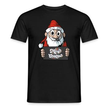 Joyeux Noël - T-shirt homme - noir - Devant - AI Model Male 178 light (178cm)
