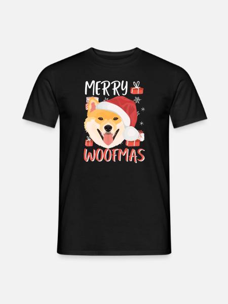 Shiba Inu Merry Christmas - Men's T-Shirt - black