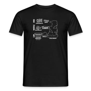 Types of Clouds - Meteorology Weatherman - Men's T-Shirt - black - Front - AI Model Male 178 light (178cm)