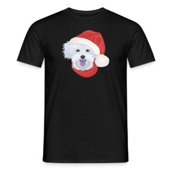 Malteser Merry Christmas - Men's T-Shirt - black - Front - AI Model Male 178 light (178cm)