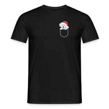 Malteser Merry Christmas - Men's T-Shirt - black - Front - AI Model Male 178 light (178cm)