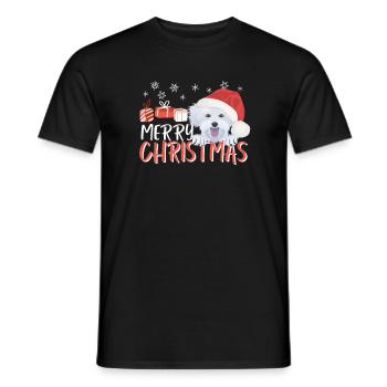 Malteser Merry Christmas - Men's T-Shirt - black - Front - AI Model Male 178 light (178cm)