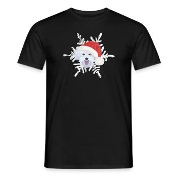 Malteser Merry Christmas - Men's T-Shirt - black - Front - AI Model Male 178 light (178cm)