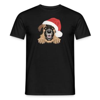 Joyeux Noël Leonberg - T-shirt homme - noir - Devant - AI Model Male 178 light (178cm)