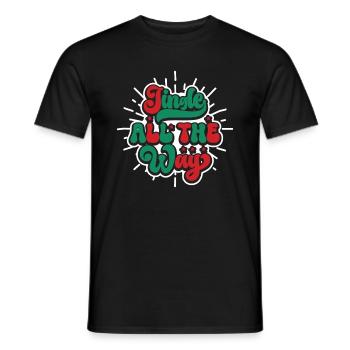 Jingle All The Way - Noël - T-shirt homme - noir - Devant - AI Model Male 178 light (178cm)