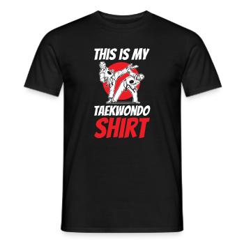 C’est ma chemise de Taekwondo pour tous les Teakwondo - T-shirt homme - noir - Devant - AI Model Male 178 light (178cm)