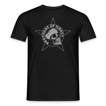 Brothers of Mercy Star - Men's T-Shirt - black - Front - AI Model Male 178 light (178cm)