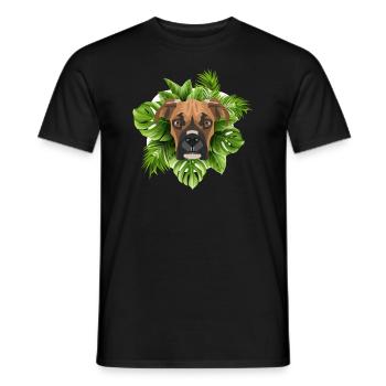 Boxeur tropical allemand - T-shirt homme - noir - Devant - AI Model Male 178 light (178cm)