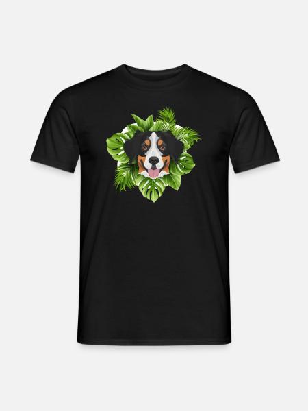 Tropical Berner Sennenhund - Männer T-Shirt - Schwarz