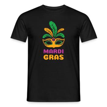 Carnaval amusant pour tous les fans de carnaval - T-shirt homme - noir - Devant - AI Model Male 178 light (178cm)