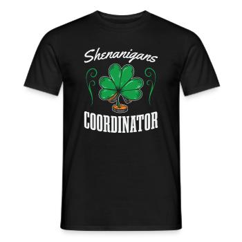 Shenanigans-koordinator Für St.-patrick's-day-fan - Männer T-Shirt - Schwarz - Vorne - AI Model Male 178 light (178cm)