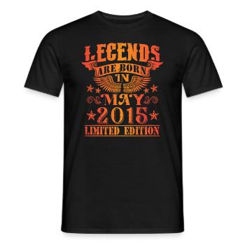 Anniversaire Mai 2015 Edition Limitée Millésime - T-shirt homme - noir - Devant - AI Model Male 178 light (178cm)