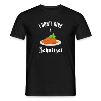 I Don't Give A Schnitzel, Wiener Schnitzel Essen - Männer T-Shirt - Schwarz - Vorne - AI Model Male 178 light (178cm)