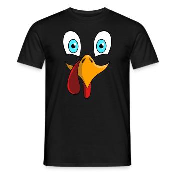 Thanksgiving Turkey Costume - Men's T-Shirt - black - Front - AI Model Male 178 light (178cm)