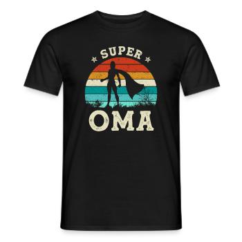 Super Oma Beste Oma Der Welt Muttertag - Männer T-Shirt - Schwarz - Vorne - AI Model Male 178 light (178cm)