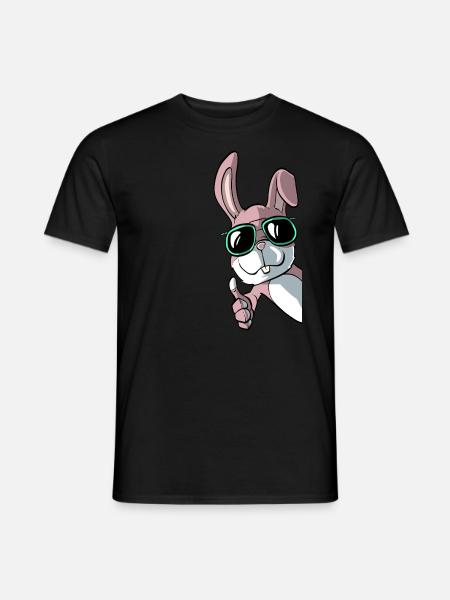 Drôle de lapin - T-shirt homme - noir