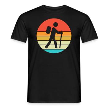Randonnée Randonnée Cadeaux Dictons - T-shirt homme - noir - Devant - AI Model Male 178 light (178cm)