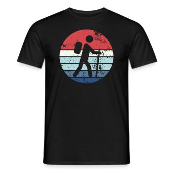 Randonnée Randonnée Cadeaux Dictons - T-shirt homme - noir - Devant - AI Model Male 178 light (178cm)