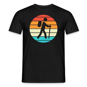 Randonnée Randonnée Cadeaux Dictons - T-shirt homme - noir - Devant - AI Model Male 178 light (178cm)