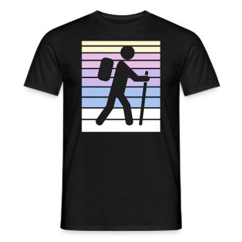 Randonnée Randonnée Cadeaux Dictons - T-shirt homme - noir - Devant - AI Model Male 178 light (178cm)