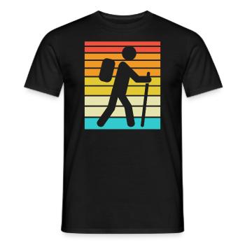 Randonnée Randonnée Cadeaux Dictons - T-shirt homme - noir - Devant - AI Model Male 178 light (178cm)