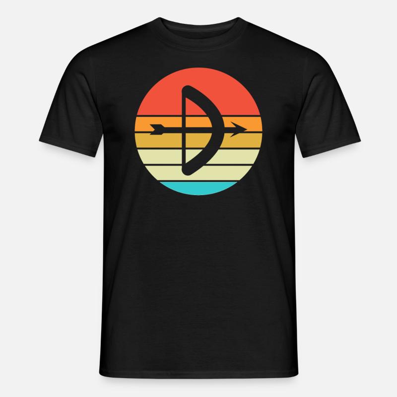 Bogen Schießen Geschenk Spruch Bogenschießen - Männer T-Shirt - Schwarz