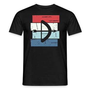 Archery Gift Saying Archery - Men's T-Shirt - black - Front - AI Model Male 178 light (178cm)