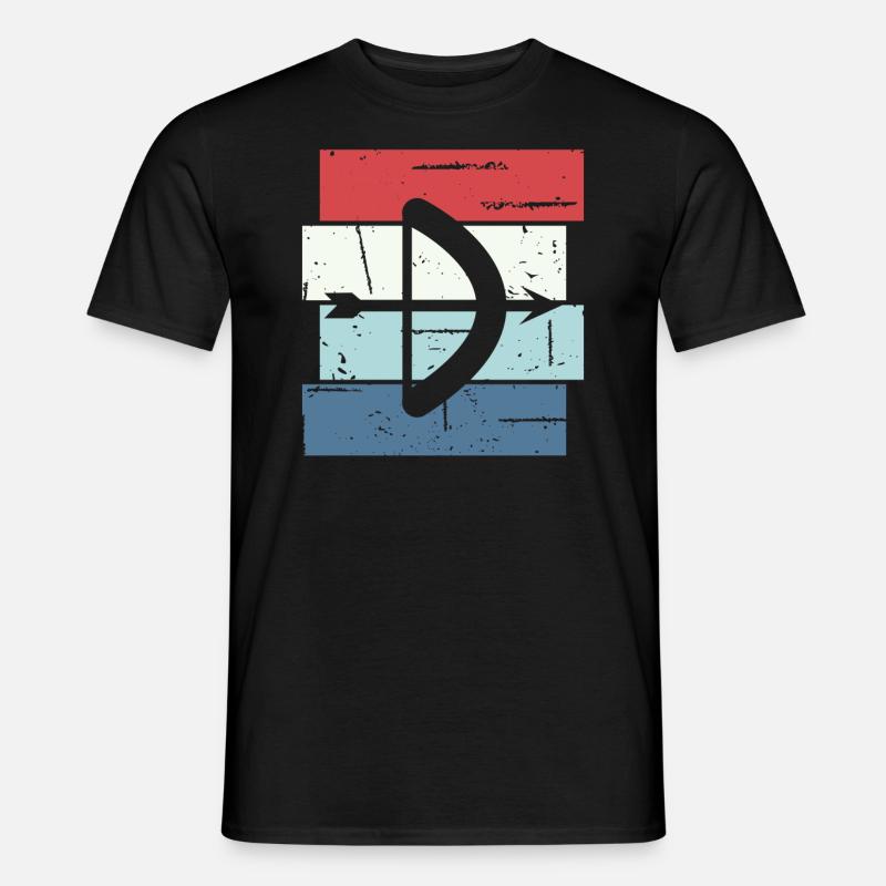 Bogen Schießen Geschenk Spruch Bogenschießen - Männer T-Shirt - Schwarz