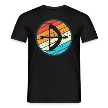 Archery Gift Saying Archery - Men's T-Shirt - black - Front - AI Model Male 178 light (178cm)