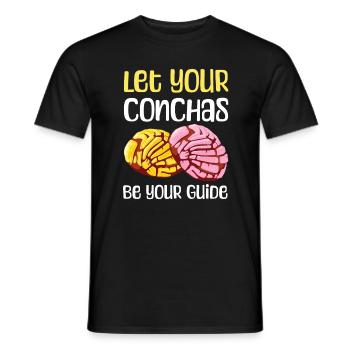 Lassen Sie Ihre Conchas Ihr Führer Für Alle Fans - Männer T-Shirt - Schwarz - Vorne - AI Model Male 178 light (178cm)