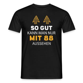 88 Geburtstag Geschenk Sprüche Lustig - Männer T-Shirt - Schwarz - Vorne - AI Model Male 178 light (178cm)