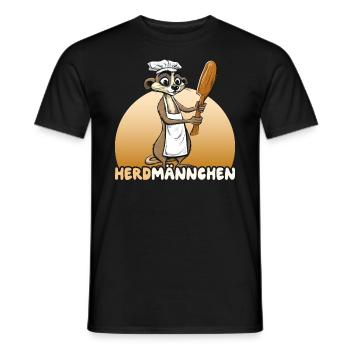 Herdmännchen Erdmännchen Koch - Männer T-Shirt - Schwarz - Vorne - AI Model Male 178 light (178cm)