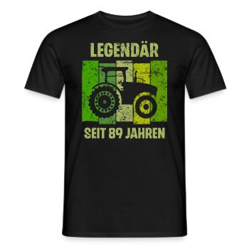 89 Geburtstag Geschenk 89. Landwirt Spruch - Männer T-Shirt - Schwarz - Vorne - AI Model Male 178 light (178cm)