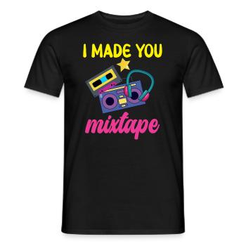 Ich liebe mein Mixtape - Männer T-Shirt - Schwarz - Vorne - AI Model Male 178 light (178cm)
