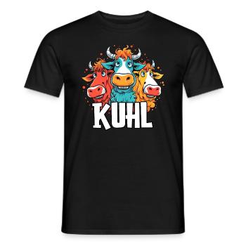 Kuh Geschenk Kühe Landwirt Bauer Geburtstag - Männer T-Shirt - Schwarz - Vorne - AI Model Male 178 light (178cm)