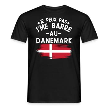 Je Peux Pas J'me Barre Au Danemark Vacances - T-shirt homme - noir - Devant - AI Model Male 178 light (178cm)