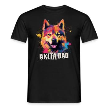 Akita Dog Cadeau Dire - T-shirt homme - noir - Devant - AI Model Male 178 light (178cm)