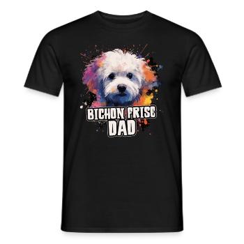 Bichon Frise Dog Cadeau Dire - T-shirt homme - noir - Devant - AI Model Male 178 light (178cm)