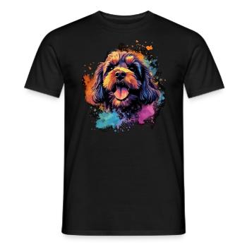 Cavapoo Dog Gift Saying - Men's T-Shirt - black - Front - AI Model Male 178 light (178cm)