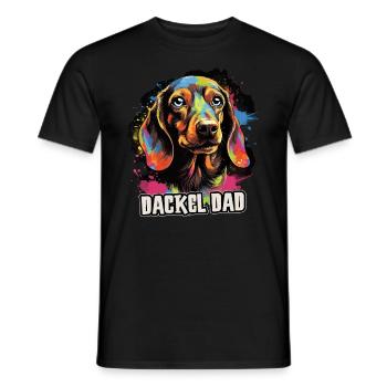 Dackel Hund Geschenk Spruch - Männer T-Shirt - Schwarz - Vorne - AI Model Male 178 light (178cm)