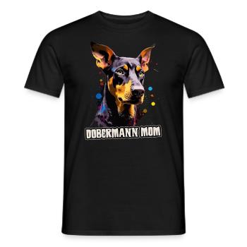 Dobermann Hund Geschenk Spruch - Männer T-Shirt - Schwarz - Vorne - AI Model Male 178 light (178cm)