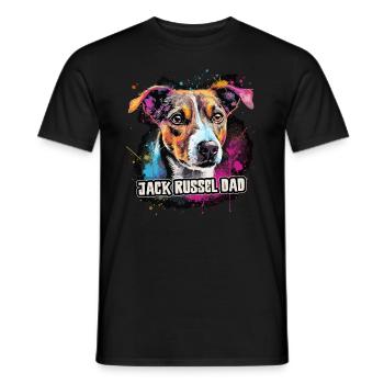 Jack Russel Hund Geschenk Spruch - Männer T-Shirt - Schwarz - Vorne - AI Model Male 178 light (178cm)
