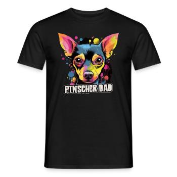 Pinscher Dog Gift Saying - T-shirt homme - noir - Devant - AI Model Male 178 light (178cm)