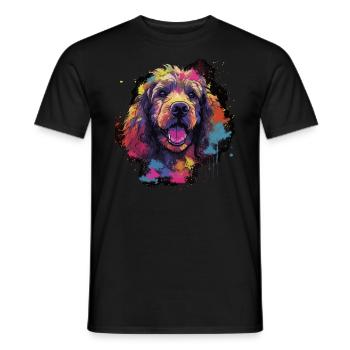 Pudel Hund Geschenk Spruch - Männer T-Shirt - Schwarz - Vorne - AI Model Male 178 light (178cm)