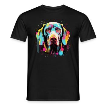 Weimaraner Dog Gift Saying - Men's T-Shirt - black - Front - AI Model Male 178 light (178cm)
