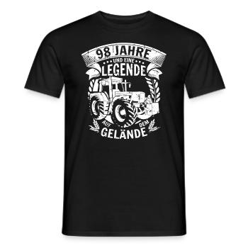 Landwirt Geschenk 98. Geburtstag 98 Jahre - Männer T-Shirt - Schwarz - Vorne - AI Model Male 178 light (178cm)