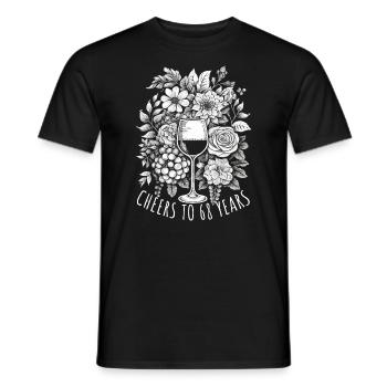 Geburtstag 68 Jahre Geschenk Spruch - Männer T-Shirt - Schwarz - Vorne - AI Model Male 178 light (178cm)